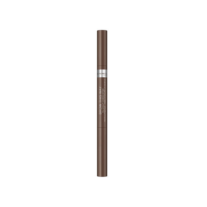 Antakių pieštukas su šepetėliu Rimmel This Way, 0,25 g, 002 Medium Brown kaina ir informacija | Antakių dažai, pieštukai | pigu.lt