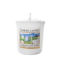 Ароматическая свеча Yankee Candle Clean Cotton 49 г цена и информация | Подсвечники, свечи | pigu.lt