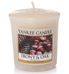 Yankee Candle ароматическая свеча Ebony & Oak, 49 г цена и информация | Подсвечники, свечи | pigu.lt