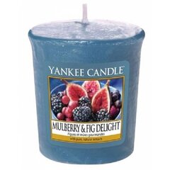 Ароматическая свеча Yankee Candle Mulberry & Fig Delight 49 г цена и информация | Подсвечники, свечи | pigu.lt