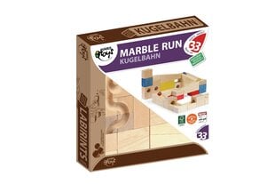 Деревянная игра - лабиринт Marble Run Varis 33 шт. цена и информация | Настольные игры, головоломки | pigu.lt