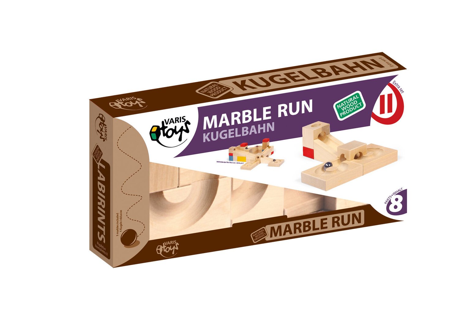 Medinis žaidimas - labirintas Marble Run Varis 8 dal. kaina ir informacija | Stalo žaidimai, galvosūkiai | pigu.lt