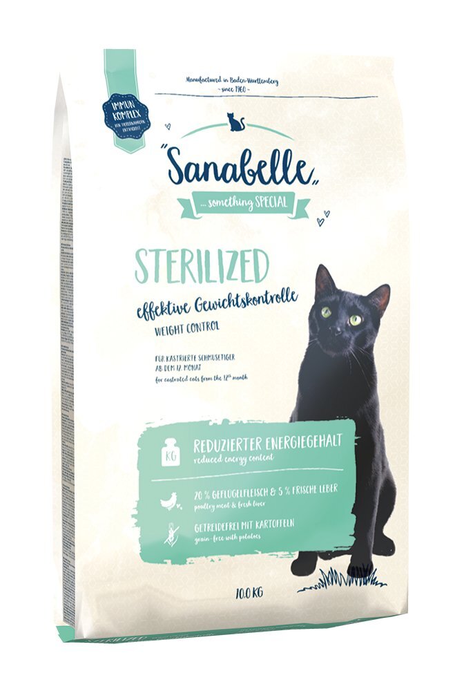 Sanabelle Sterilized sausas maistas suaugusioms katėms, 10kg цена и информация | Sausas maistas katėms | pigu.lt