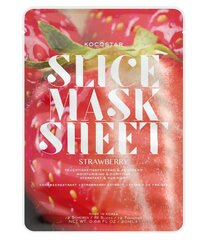 Glotninanti braškių veido kaukė Kocostar Slice Mask Strawberry 20 ml цена и информация | Маски для лица, патчи для глаз | pigu.lt