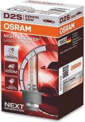 Automobilinė lemputė Osram Night Breaker Laser D2S Next Generation +200% 35W P32D-2 kaina ir informacija | Automobilių lemputės | pigu.lt