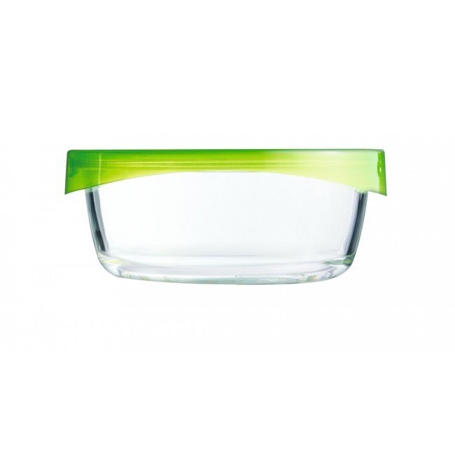 LUMINARC apvalus hermetinis indas su žaliu dangteliu Keep'n' Box, 390 ml kaina ir informacija | Maisto saugojimo  indai | pigu.lt