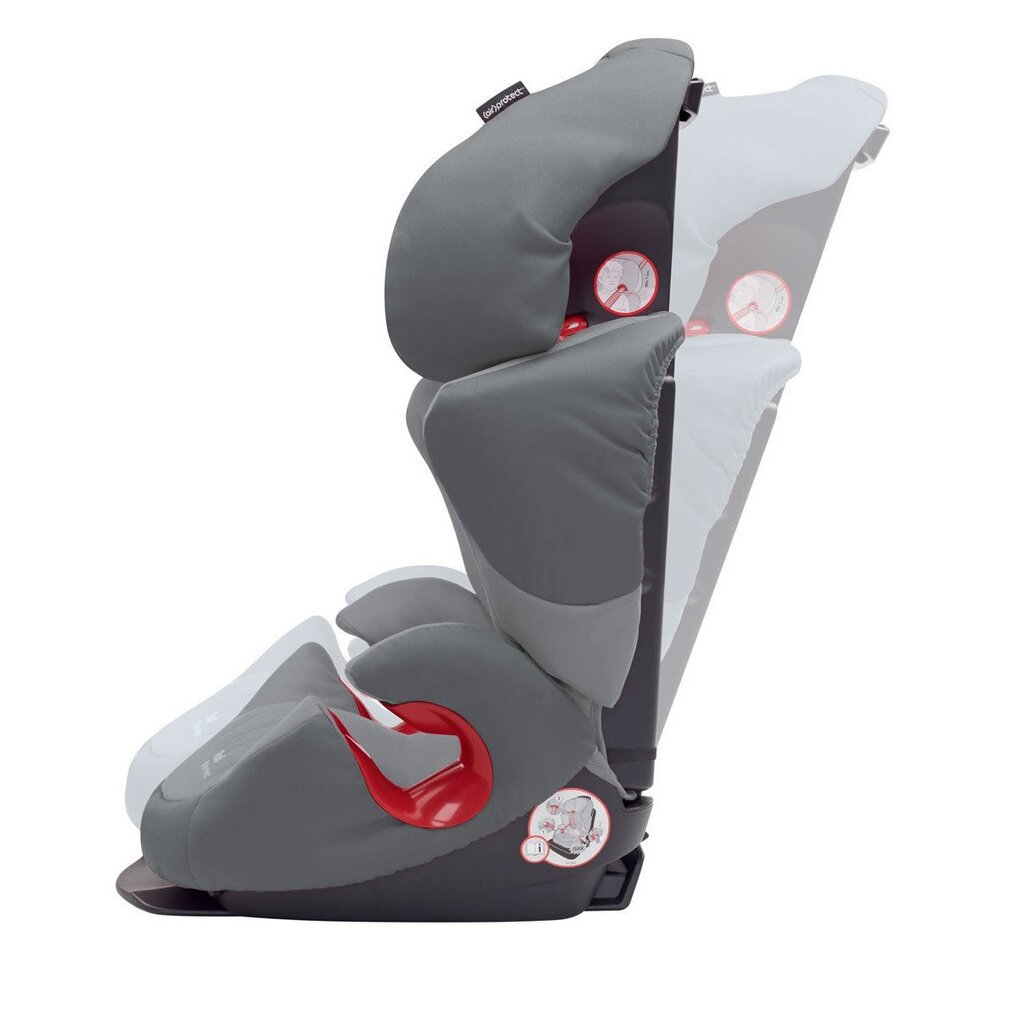 Maxi Cosi automobilinė kėdutė RodiFix Air Protect, 15-36 kg, Concrete Grey kaina ir informacija | Autokėdutės | pigu.lt