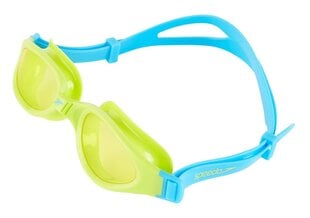 Plaukimo akiniai vaikams Speedo Futura Plus Junior, mėlyna/žalia kaina ir informacija | Plaukimo akiniai | pigu.lt
