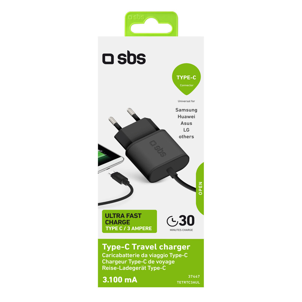 SBS TETRTC3AUL USB C kaina ir informacija | Krovikliai telefonams | pigu.lt