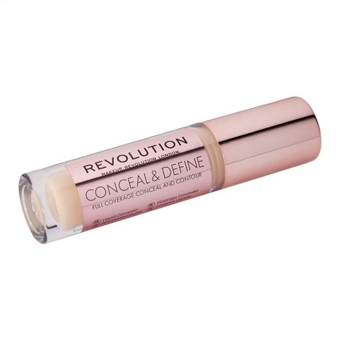 Skysta maskuojamoji priemonė Makeup Revolution London Conceal & Define 4 g, C6, C6 kaina ir informacija | Makiažo pagrindai, pudros | pigu.lt