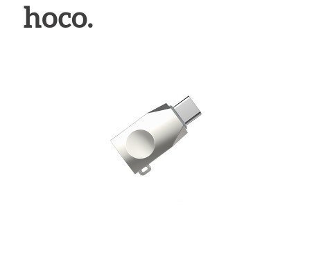 USB-C adapteris į Type C Hoco UA9, sidabrinis цена и информация | Adapteriai, USB šakotuvai | pigu.lt