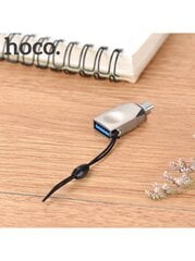 Hoco UA10 Универсальный OTG Адаптер Micro USB на USB  Подключение Серебряный цена и информация | Адаптеры, USB-разветвители | pigu.lt