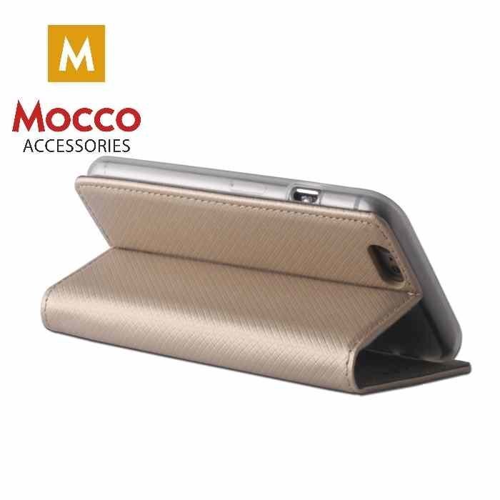 Atverčiamas dėklas Mocco Smart Magnet skirta Samsung Galaxy Note 9 (N960), auksinis kaina ir informacija | Telefono dėklai | pigu.lt