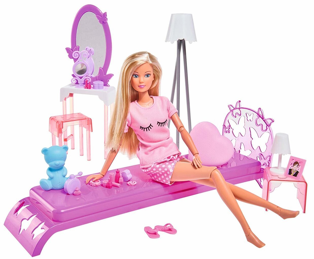 Lėlės miegamojo baldai Steffi Love, 34 d. kaina ir informacija | Žaislai mergaitėms | pigu.lt