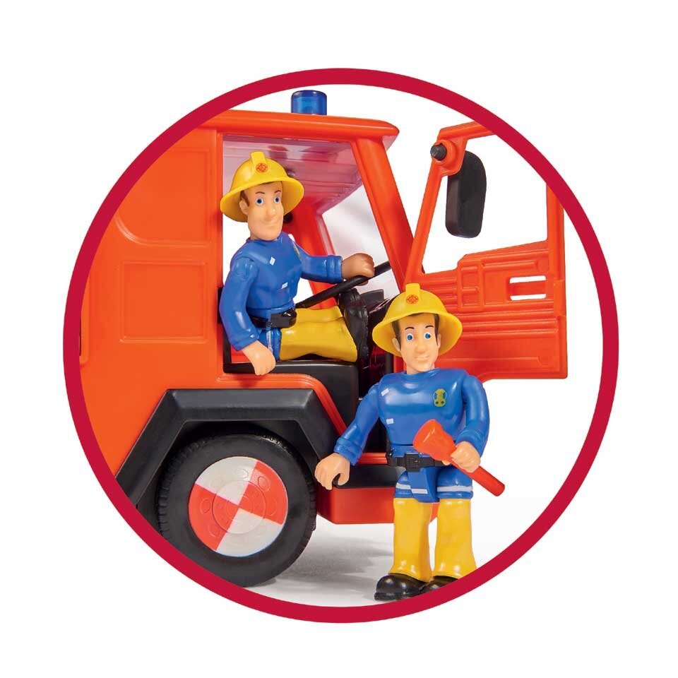 Gaisrinė mašina su šviesomis ir garsais Simba Dickie Toys Fireman Sam (Ugniagesys Semas) Jupiter + 2 figūrėlės kaina ir informacija | Žaislai berniukams | pigu.lt