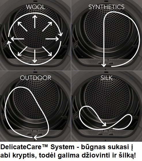 Electrolux EW8HS259S kaina ir informacija | Džiovyklės | pigu.lt