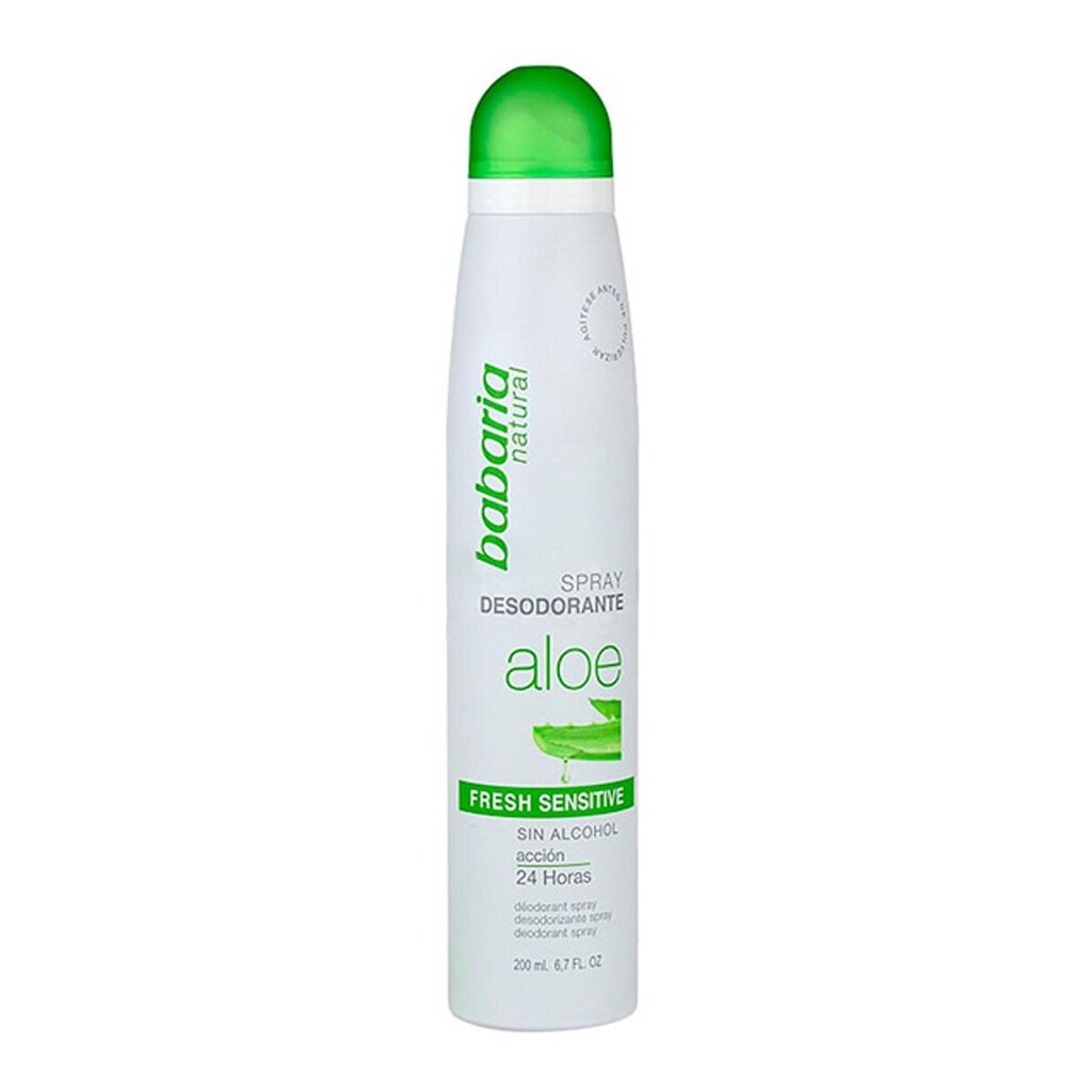 Purškiamas dezodorantas Aloe Vera Fresh Sensitive Babaria, 200 ml kaina |  pigu.lt