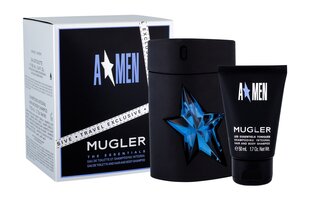 Rinkinys Thierry Mugler A*Men: EDT vyrams 100 ml + dušo želė 50 ml kaina ir informacija | Kvepalai vyrams | pigu.lt