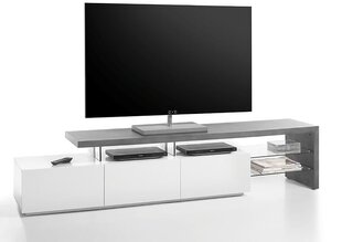 TV staliukas Alimos II, pilkas/baltas kaina ir informacija | TV staliukai | pigu.lt