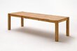 Išskleidžiamas valgomojo stalas Peter, 140/220x80 cm, rudas цена и информация | Virtuvės ir valgomojo stalai, staliukai | pigu.lt