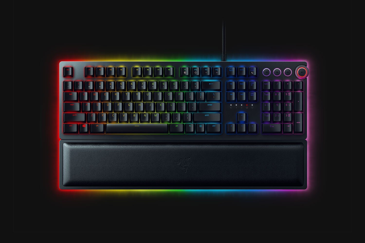 Žaidimų Klaviatūra Razer Huntsman Elite, Purple switches, US kaina ir informacija | Klaviatūros | pigu.lt