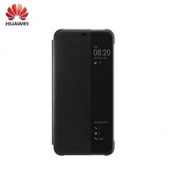 Huawei Mate 20 Lite View Flip Cover Black kaina ir informacija | Telefono dėklai | pigu.lt