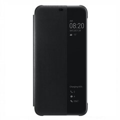Huawei Mate 20 Lite View Flip Cover Black kaina ir informacija | Telefono dėklai | pigu.lt