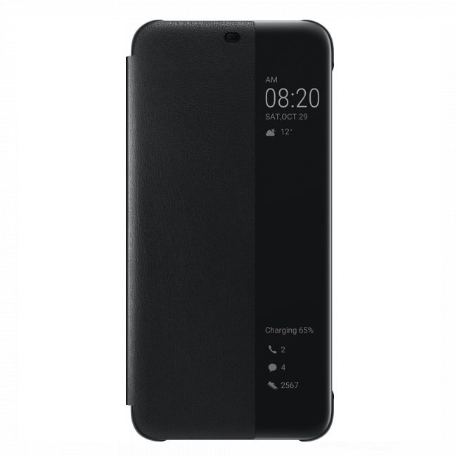 Huawei Mate 20 Lite View Flip Cover Black kaina ir informacija | Telefono dėklai | pigu.lt
