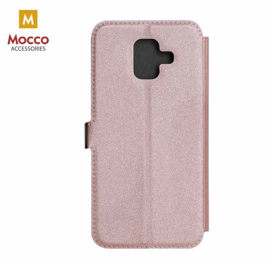 Apsauginis eko odos dėklas Mocco Shine skirtas Huawei Y7 / Y7 Prime (2018), rožinė kaina ir informacija | Telefono dėklai | pigu.lt