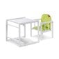 Maitinimo kėdutė-transformeris Klupš Aga, balta-žalia, 84 cm kaina ir informacija | Maitinimo kėdutės | pigu.lt