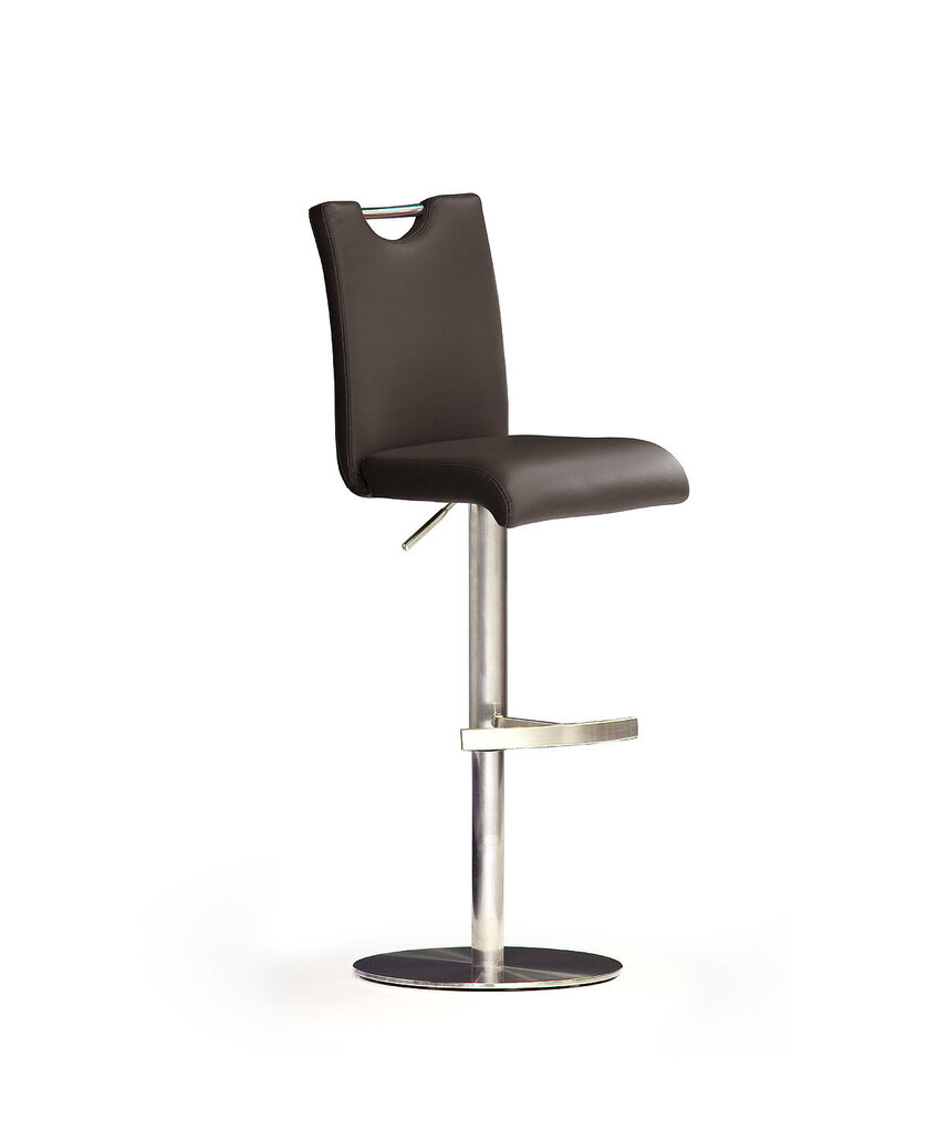 Baro-pusbario kėdė Bardo 2, dirbtinė oda, ruda kaina ir informacija | Virtuvės ir valgomojo kėdės | pigu.lt
