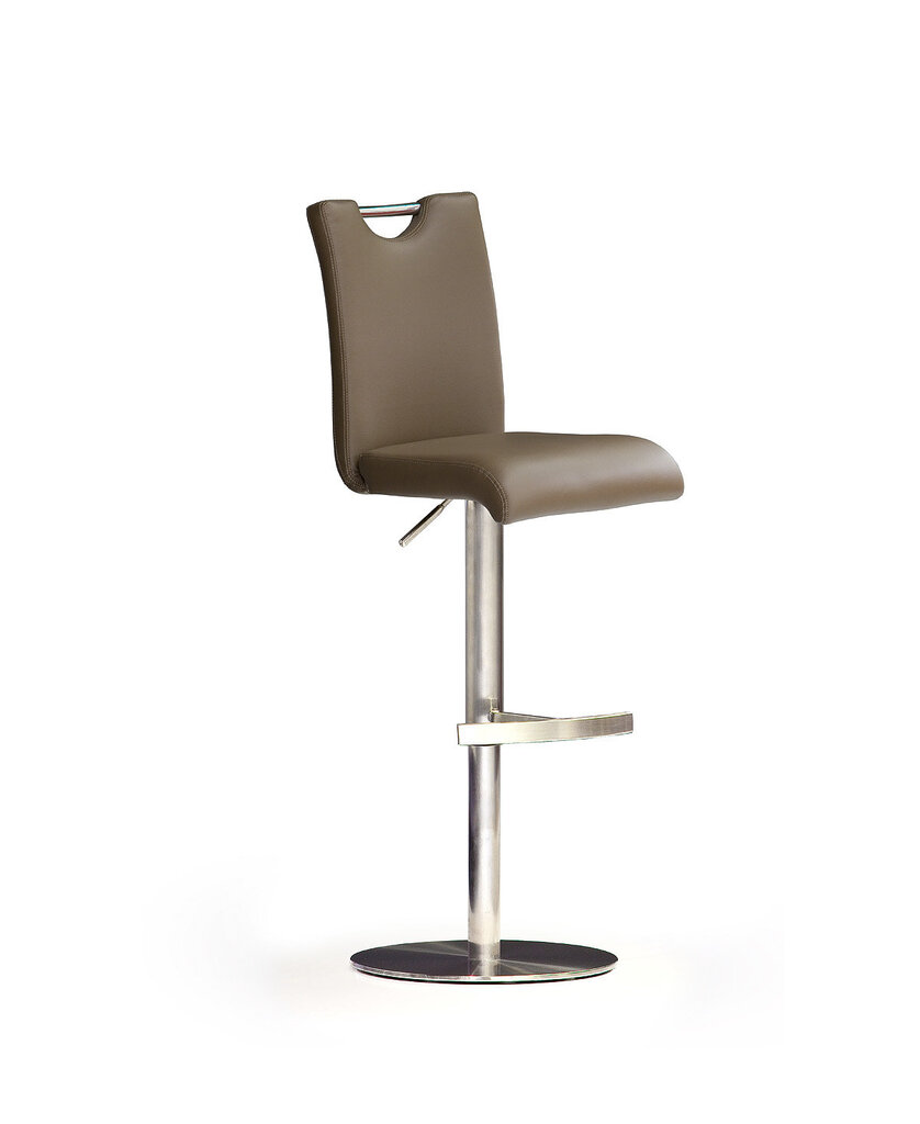 Baro-pusbario kėdė Bardo 2, natūrali oda, šviesiai ruda kaina ir informacija | Virtuvės ir valgomojo kėdės | pigu.lt