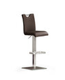 Барный-полубарный стул Bardo 3, натуральная кожа, коричневый