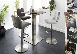 Барный-полубарный стул Giulia A-1, гобелен, коричневый цена и информация | Стулья для кухни и столовой | pigu.lt