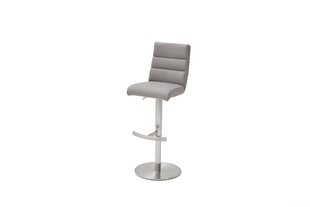Барный-полубарный стул Giulia B-2, гобелен, светло-серый цена и информация | Стулья для кухни и столовой | pigu.lt