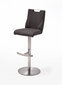 Baro-pusbario kėdė Giulia C-2, gobelenas, tamsiai pilka kaina ir informacija | Virtuvės ir valgomojo kėdės | pigu.lt