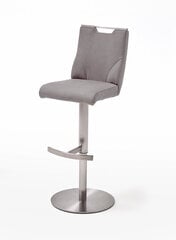 Барный-полубарный стул Giulia C-2, гобелен, светло-серый цена и информация | Стулья для кухни и столовой | pigu.lt