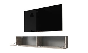 RTV столик Kane без подсветки, 30x140x33 см, серый цена и информация | Тумбы под телевизор | pigu.lt