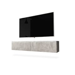 RTV столик Kane с подсветкой, 30x140x33 см, серый цена и информация | Тумбы под телевизор | pigu.lt