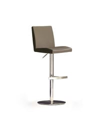 Барный-полубарный стул Lopes 2, искусственная кожа, светло-коричневый цена и информация | Стулья для кухни и столовой | pigu.lt