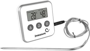 Цифровой термометр для пищевых продуктов с зондом Bioterm, 0 °C-250 °C цена и информация | Аксессуары для гриля и барбекю | pigu.lt
