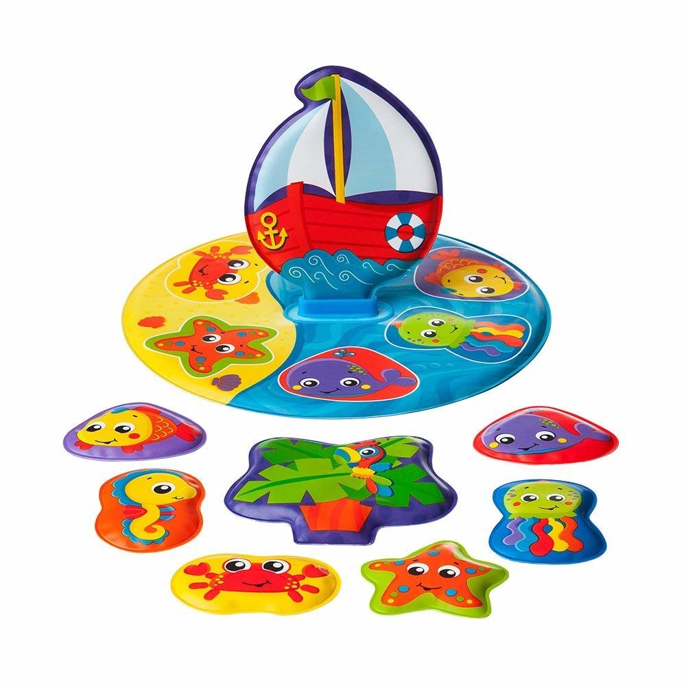 Vonios žaislas Dėlionė Playgro Floaty Boat, 0186379 цена и информация | Žaislai kūdikiams | pigu.lt