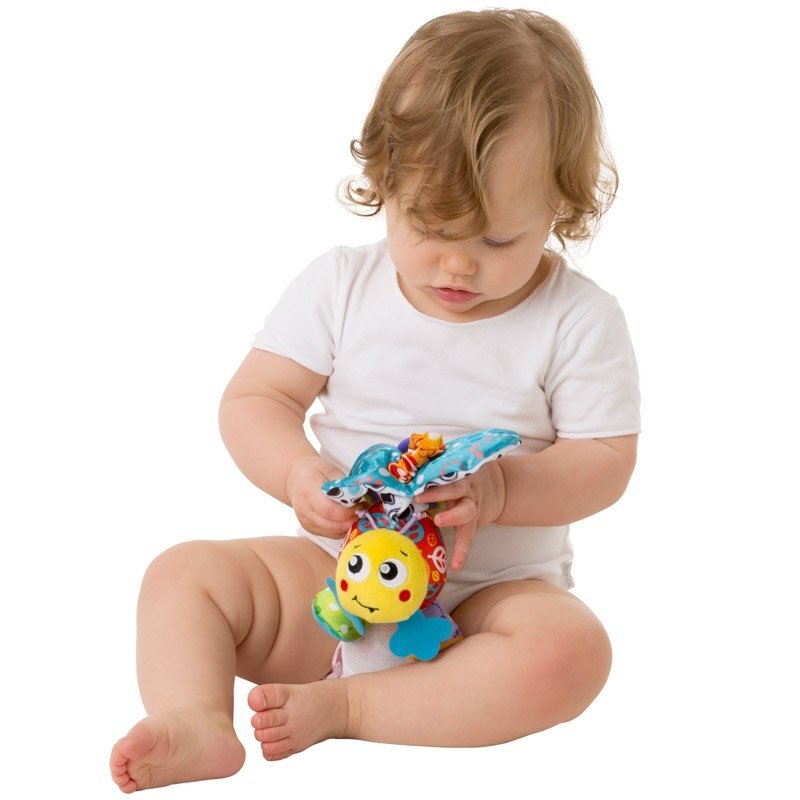 Pakabinamas žaislas Playgro Groovy Mover Bee, 0186982 цена и информация | Žaislai kūdikiams | pigu.lt