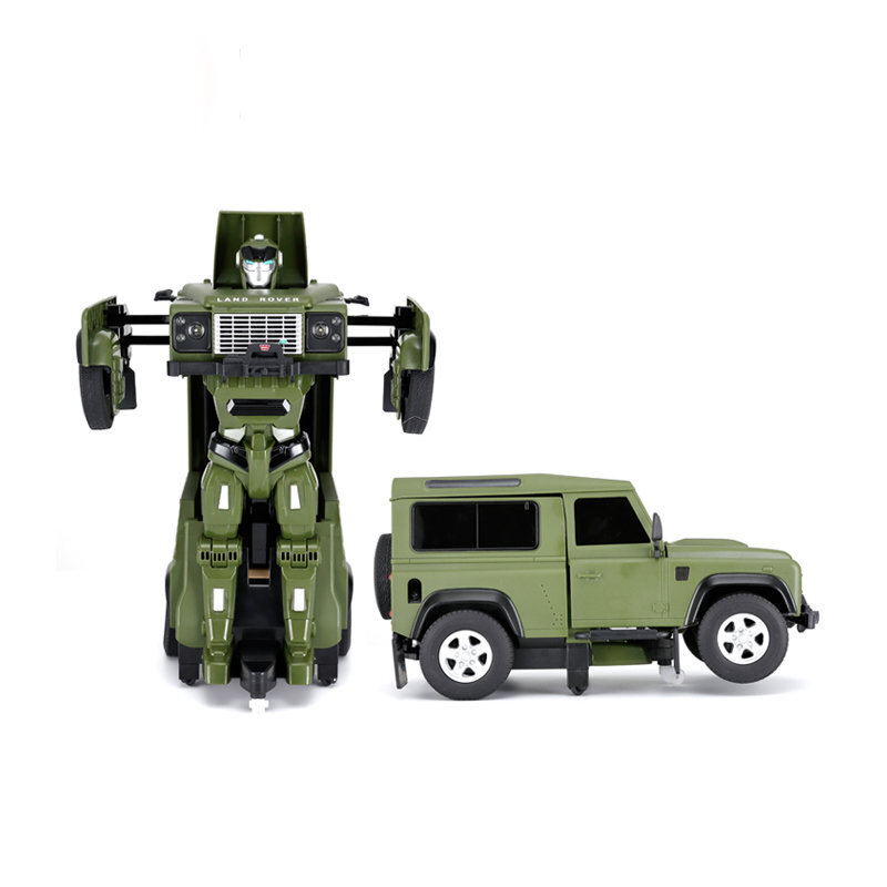Radijo bangomis valdomas transformuojamas automodelis Rastar Land Rover Defender 1:32, 76400 kaina ir informacija | Žaislai berniukams | pigu.lt