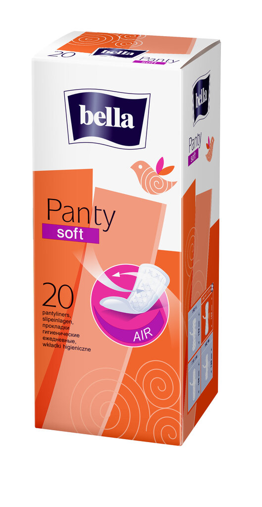 BELLA Kasdieniai įklotai Panty Soft, 20 vnt. цена и информация | Tamponai, higieniniai paketai, įklotai | pigu.lt