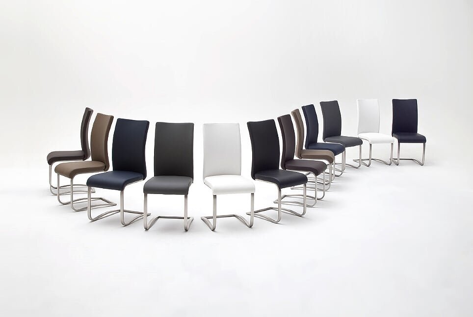 2-jų kėdžių komplektas Arco, šviesiai rudas kaina ir informacija | Virtuvės ir valgomojo kėdės | pigu.lt