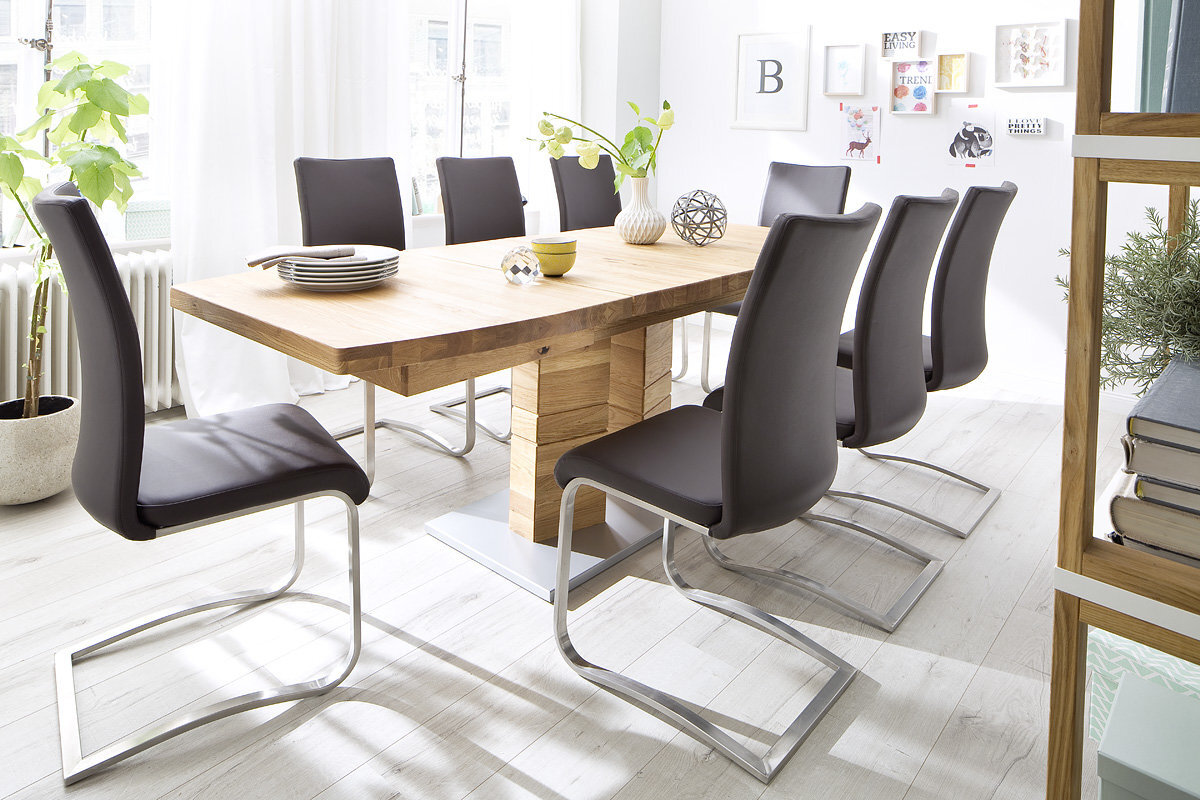 2-jų kėdžių komplektas Arco 2, pilkas kaina ir informacija | Virtuvės ir valgomojo kėdės | pigu.lt