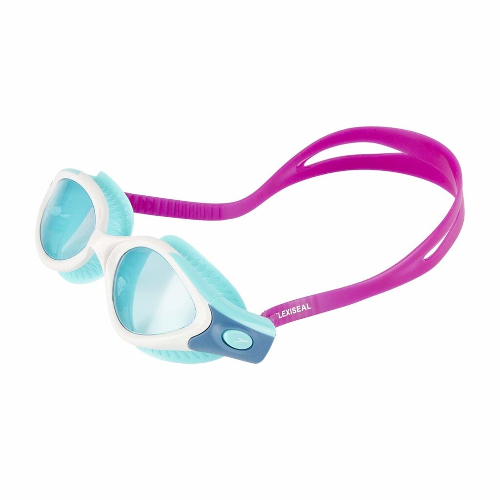 Plaukimo akiniai Speedo Futura Biofuse Flexiseal, mėlyni/violetiniai kaina ir informacija | Plaukimo akiniai | pigu.lt