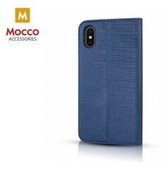 Atverčiamas dėklas Mocco Jeans telefonui Samsung J4 (2018), mėlynas kaina ir informacija | Telefono dėklai | pigu.lt