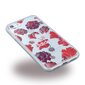 Adidas Clear Case Silicone Case skirtas Apple iPhone 6 / 6S / 7 / 8 Red Flowers (EU Blister) kaina ir informacija | Telefono dėklai | pigu.lt